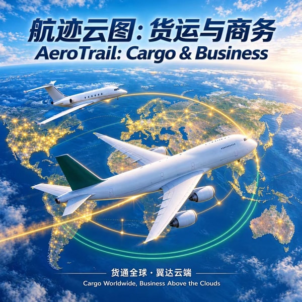 航迹云图：货运与商务宣传图